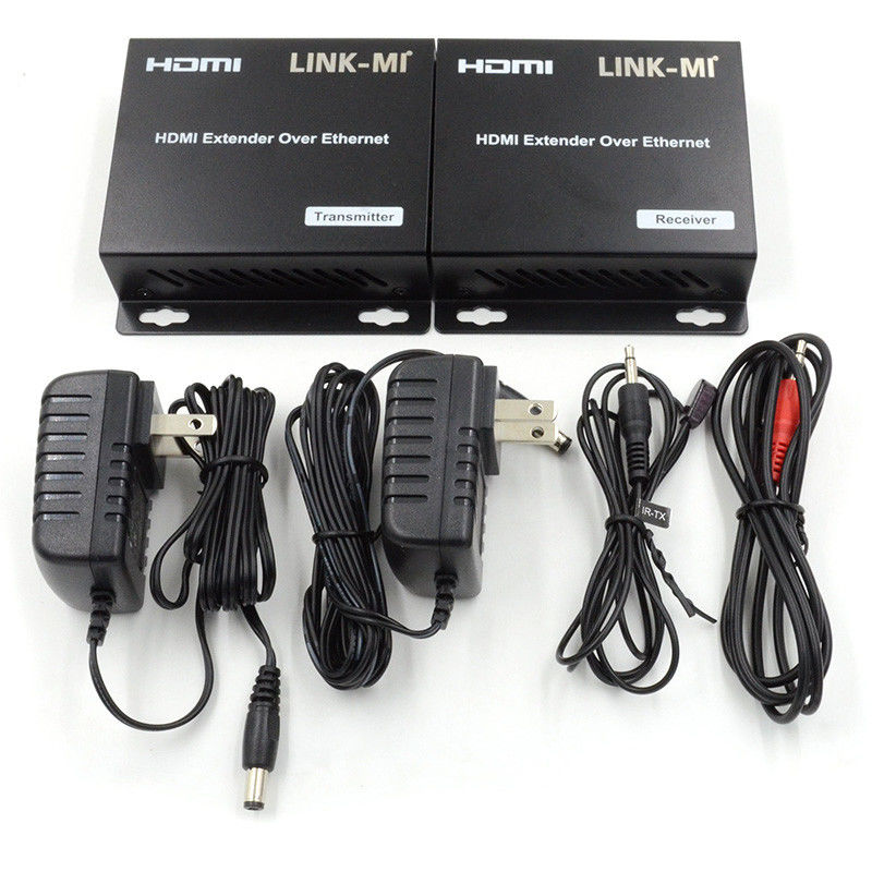 120M HDMI Extender AV Over IP 1080P Dengan IR Support Point To Many To Many Cascading