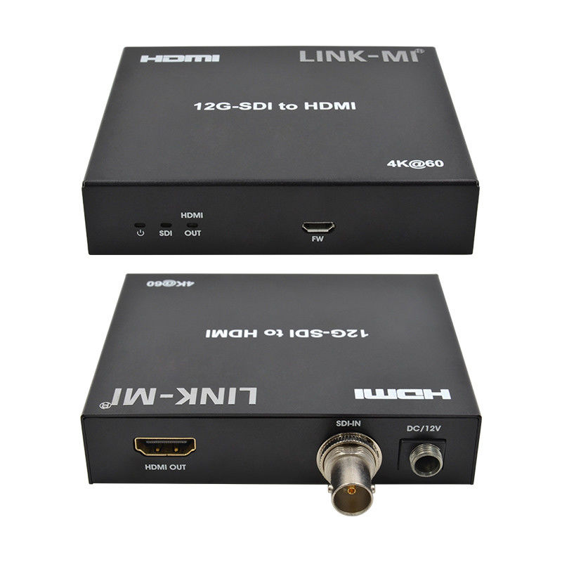 12G 6G 3G SDI Untuk Konverter Video HDMI Dukungan YUV4:22 Max 120m