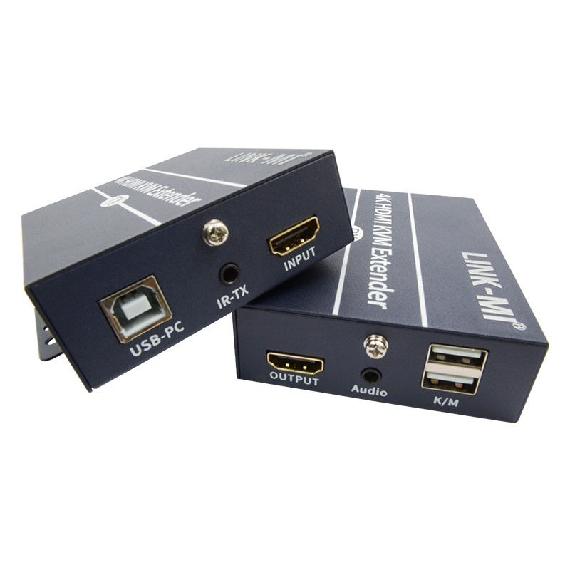 120m 4K KVM Extender HDMI Over Cat 6 / Cat6e Kabel untuk keyboard mouse