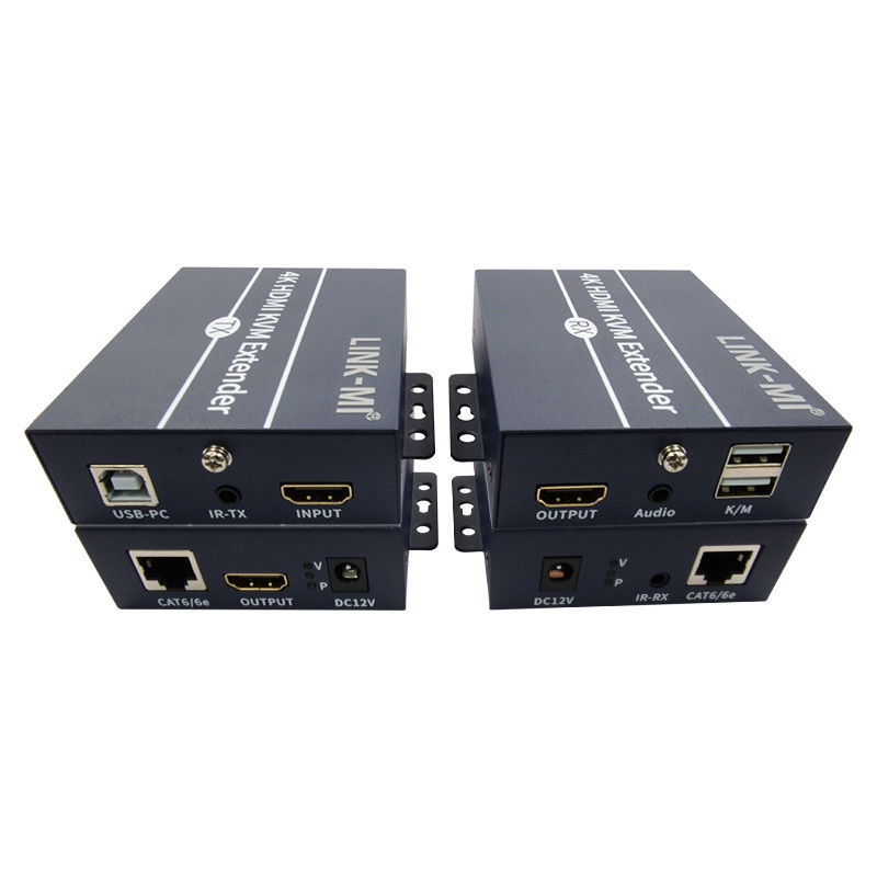 120m 4K KVM Extender HDMI Over Cat 6 / Cat6e Kabel untuk keyboard mouse