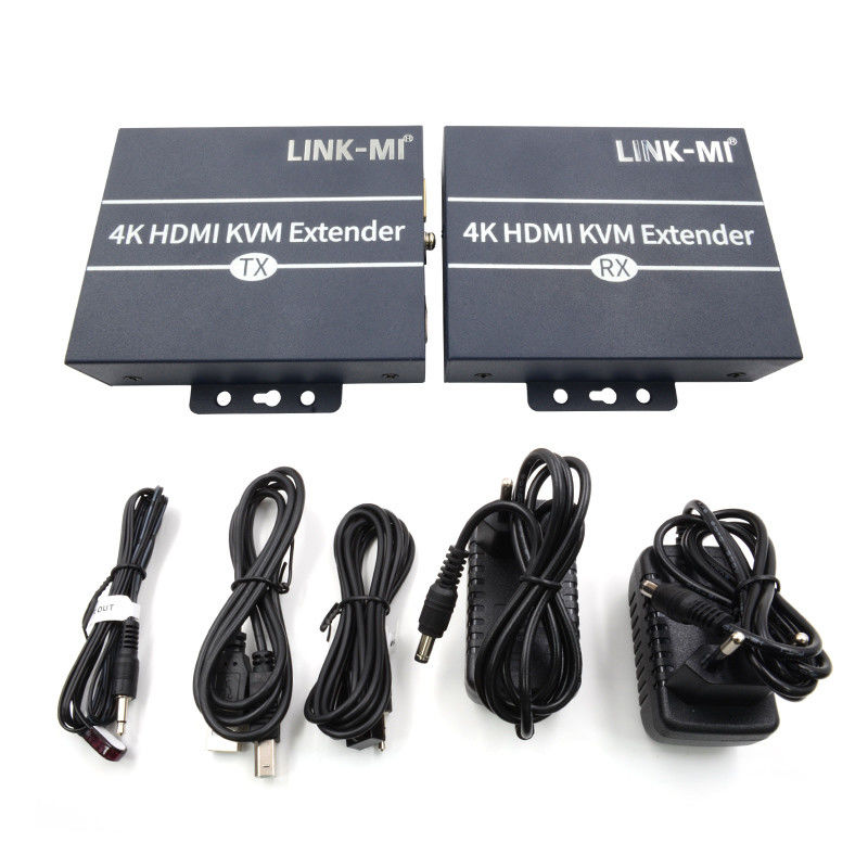 120m 4K KVM Extender HDMI Over Cat 6 / Cat6e Kabel untuk keyboard mouse