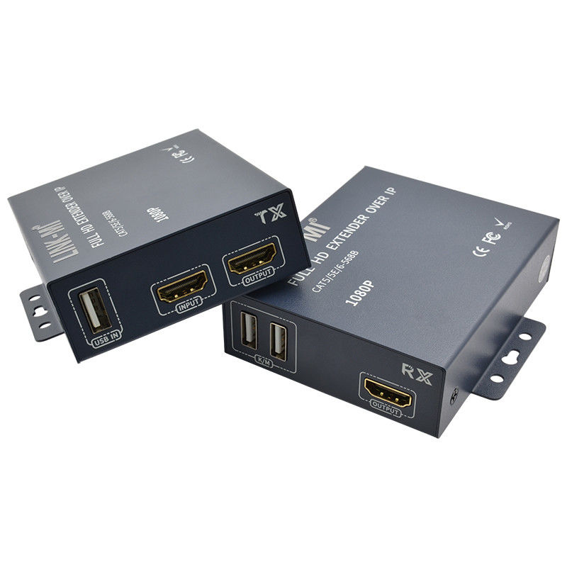 200M 1080p HDMI KVM Extenderhdmi Hdmi Over TCP/IP Dengan Loop Out Point To Multi Point