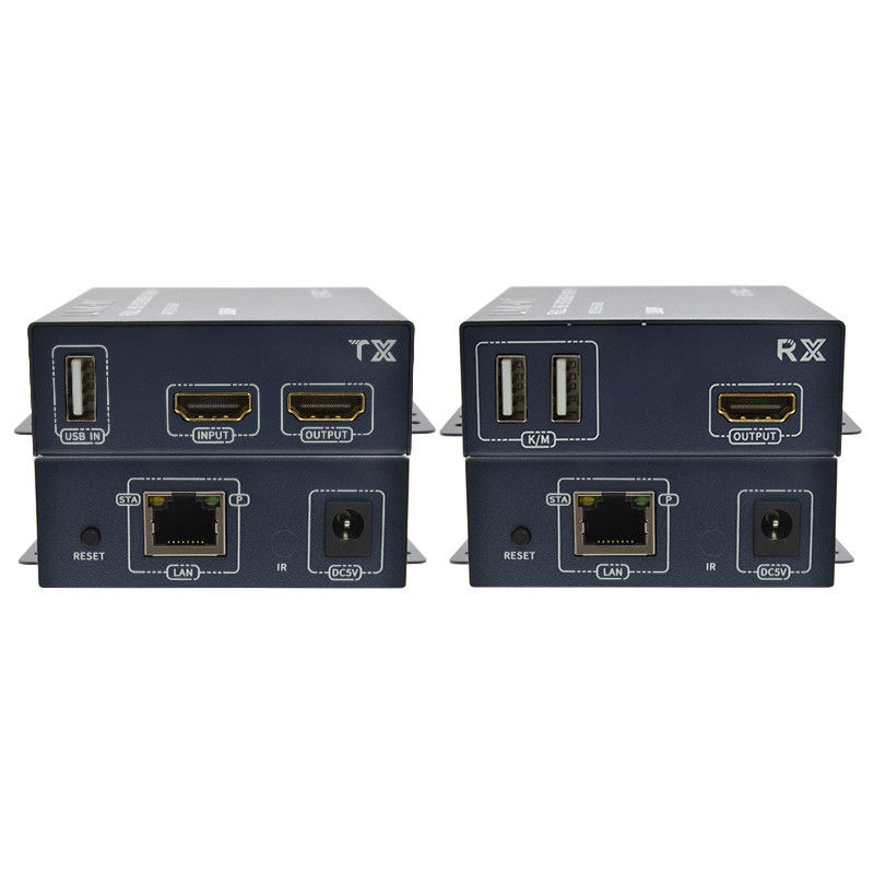 200M 1080p HDMI KVM Extenderhdmi Hdmi Over TCP/IP Dengan Loop Out Point To Multi Point