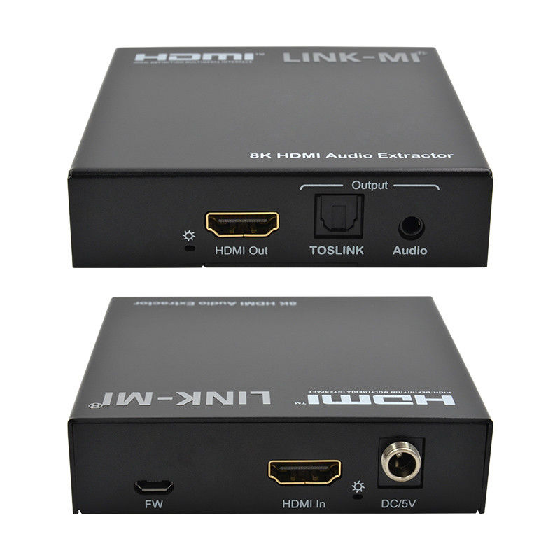 Audio Extractor HDMI 2.1 Audio Splitter 4k Dukungan 8K 60Hz YUV4:2:0 CEC