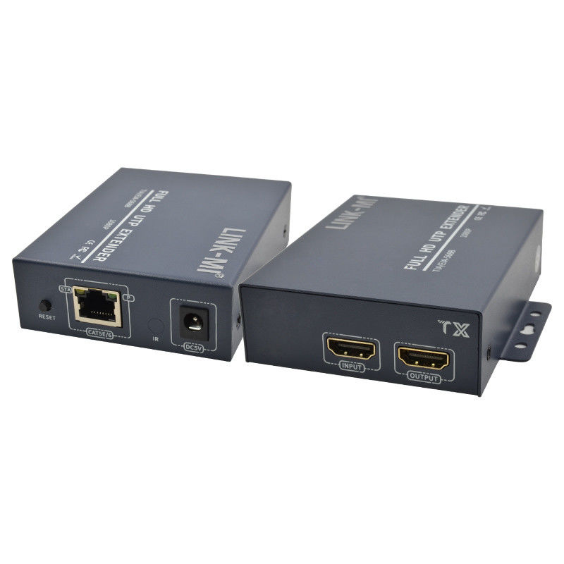 1080P 120M HDMI Over Cat5E Cat6 Video Extender Kabel Dengan Fungsi IR UTP Extender