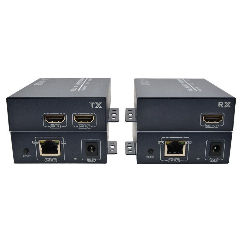 1080P 120M HDMI Over Cat5E Cat6 Video Extender Kabel Dengan Fungsi IR UTP Extender