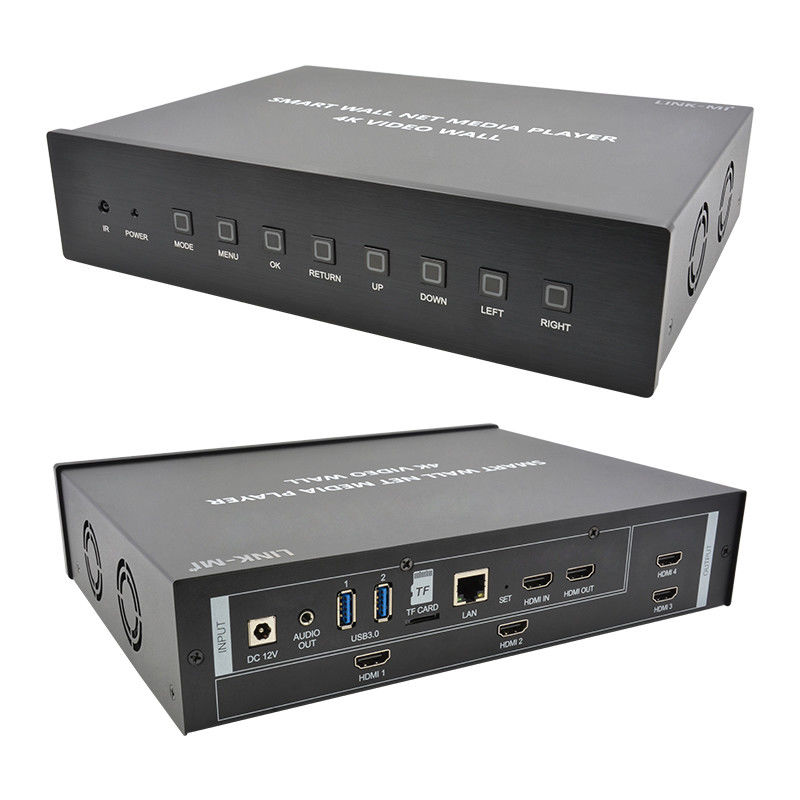 HDMI 2X2 4K Video Wall Controller Media Player TV Wall Processor Untuk 4 TV