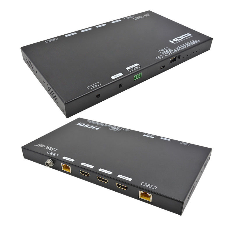 HDMI Extender 70M AV Over IP Dengan HDMI Loop Out IR RS232 Untuk 4K60Hz Video Repeater