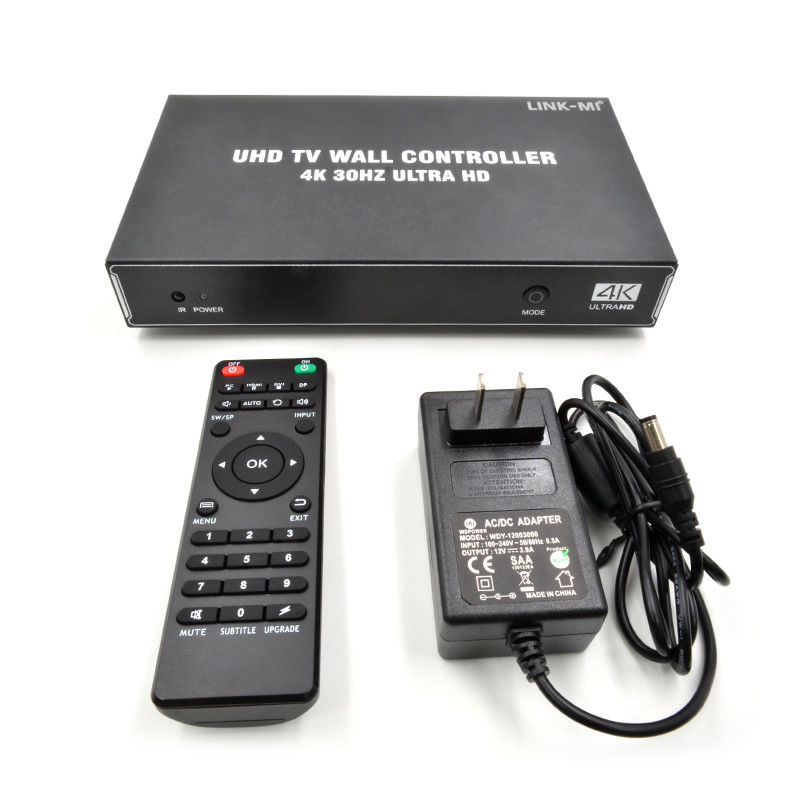 1X4 1X3 1X2 4K Video Wall Controller 30Hz 4 Saluran HDMI TV Video Wall Processor 2x2