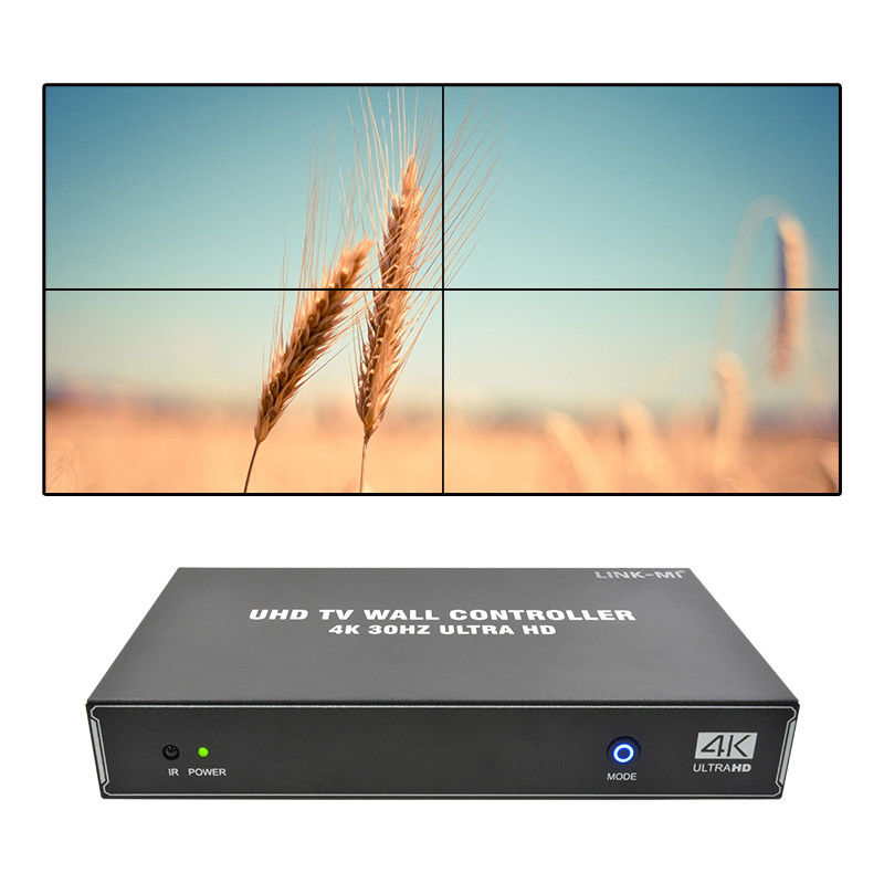 1X4 1X3 1X2 4K Video Wall Controller 30Hz 4 Saluran HDMI TV Video Wall Processor 2x2