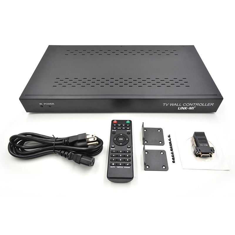 12 Saluran 3x3 2x2 TV Wall Controller 3x4 Video Wall Display Controller 3.5mm