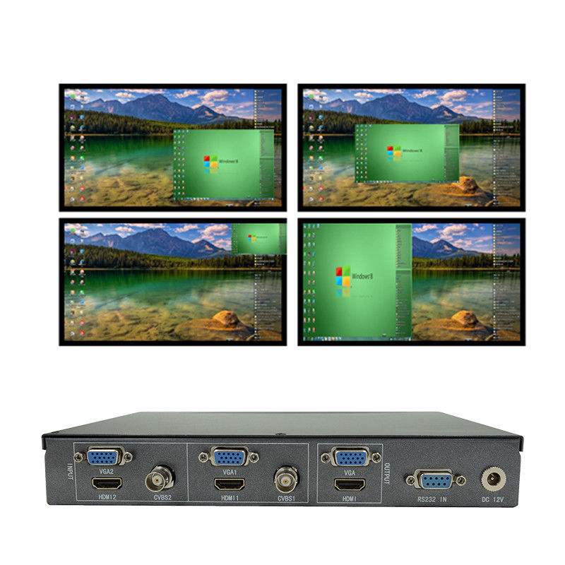 PIP POP 4k 60hz Hdmi Switcher 2x1 Multiviewer Setiap Gambar Zoom In / Out 1080P