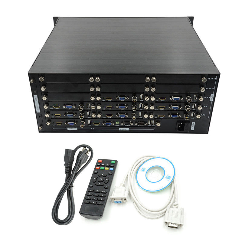 16 Saluran Video HDMI Multi Viewer VGA BNC Sinyal Input 1080P 16X1 HDMI Switch