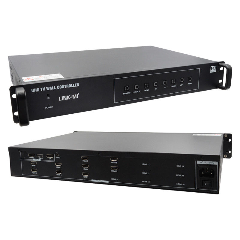 3x3 Video Wall Processor 4K Dengan Rotasi Gambar Roaming Window Controller 3x3 4k