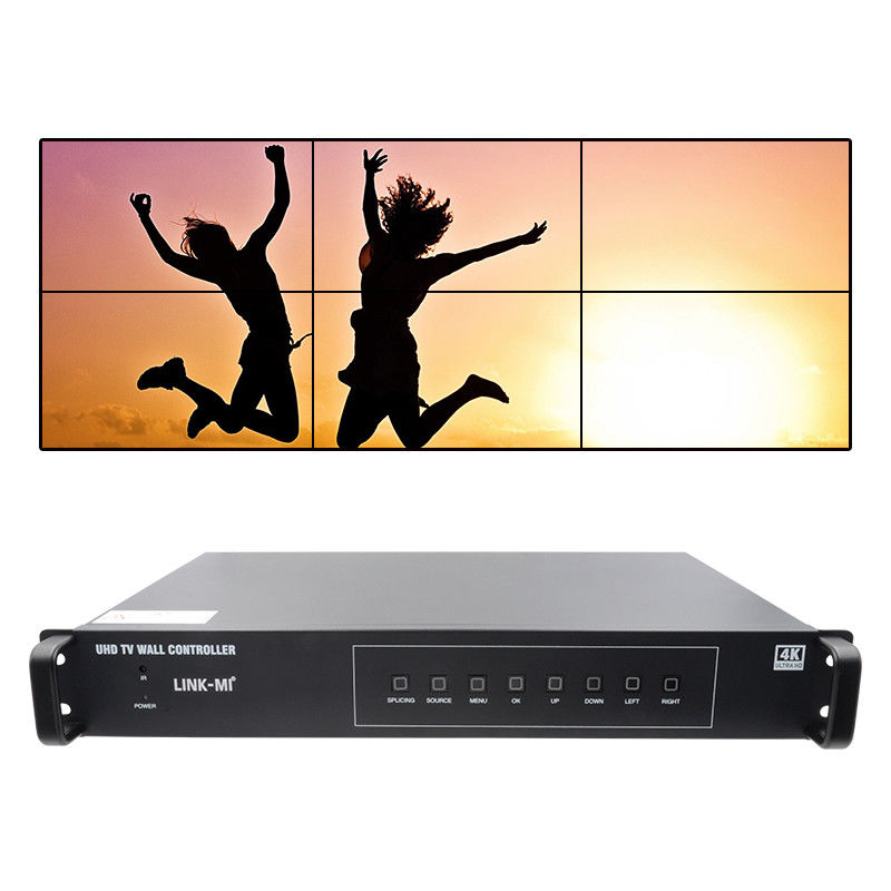 2X3 HDMI Video Wall Controller 4K 1x4 1X3 1X2 TV Wall Processor Untuk 6 display