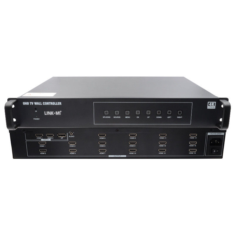 4K 4X4 HDMI Video Wall Controller 16 HDMI Output Image Rotation Video Wall Processor