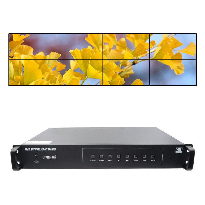 2X4 TV HDMI Wall Controller 4K 60Hz 2X3 Video Wall Processor 2X2 Untuk 8 Unit Tampilan