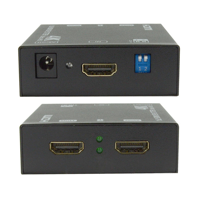 1X2 4K HDMI Extender Splitter Dukungan 4K2K EDID 3D 2 Port Video Splitter