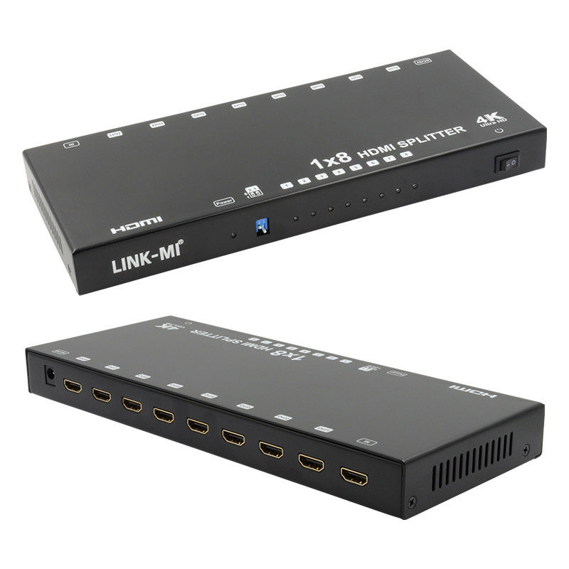 8 Port 4K HDMI Splitter Video Splitter 3d EDID 1 In 8 Out Duplikator Untuk 8 TV