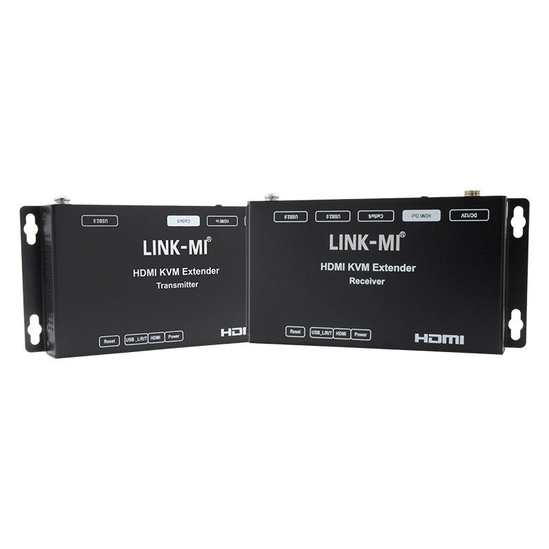 50M HDMI USB KVM Extender Up 50m 100m Dukungan Dual POC USB2.0