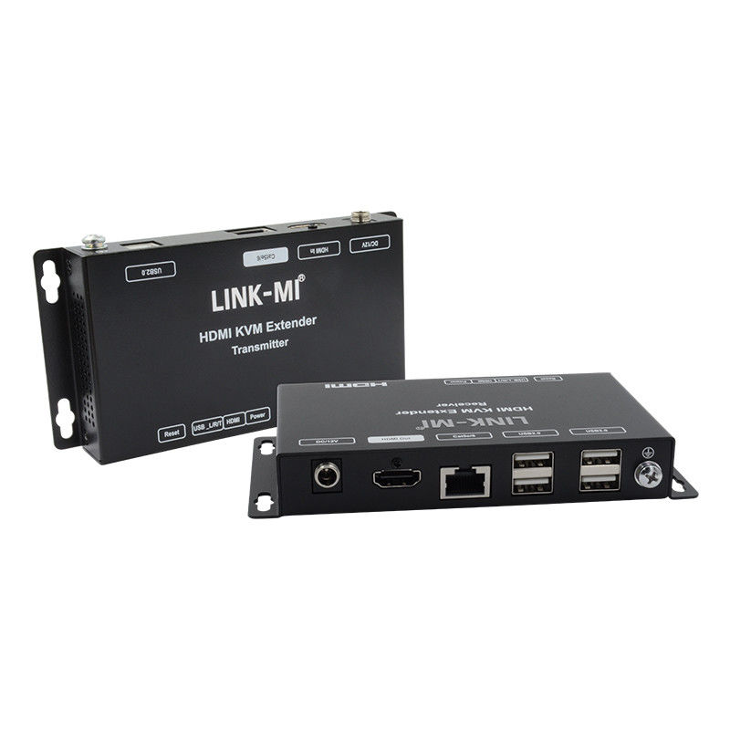 50M HDMI USB KVM Extender Up 50m 100m Dukungan Dual POC USB2.0