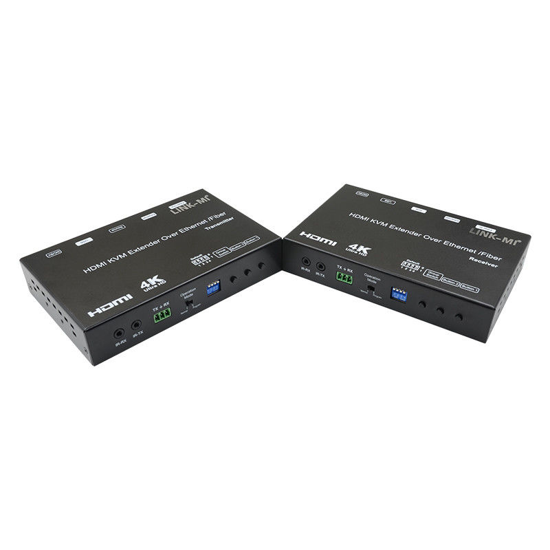 4K AV Over IP Fiber HDMI KVM Extender Dukungan Unicast Multicast Dengan USB RS232