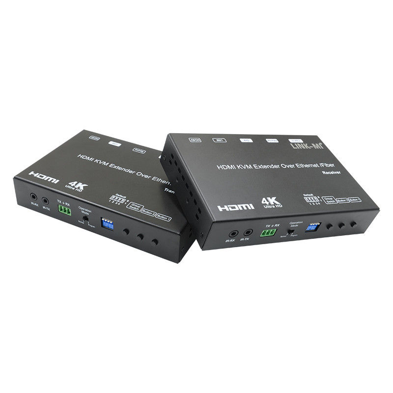 4K AV Over IP Fiber HDMI KVM Extender Dukungan Unicast Multicast Dengan USB RS232