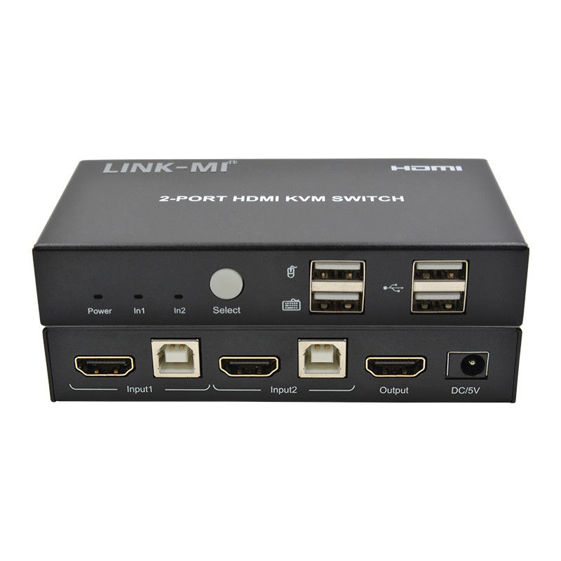 4K 2Port HDMI KVM Switch Dukungan 4K 30Hz USB Type B Port