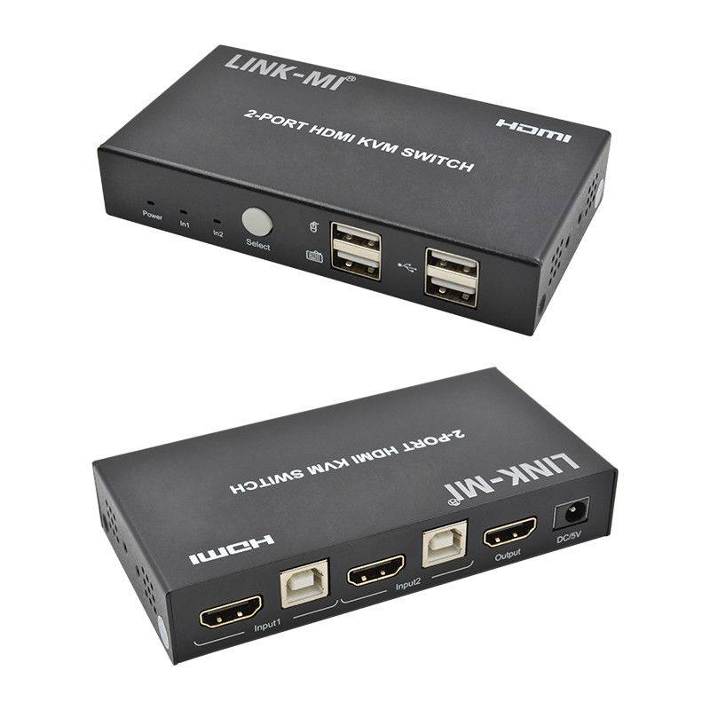4K 2Port HDMI KVM Switch Dukungan 4K 30Hz USB Type B Port