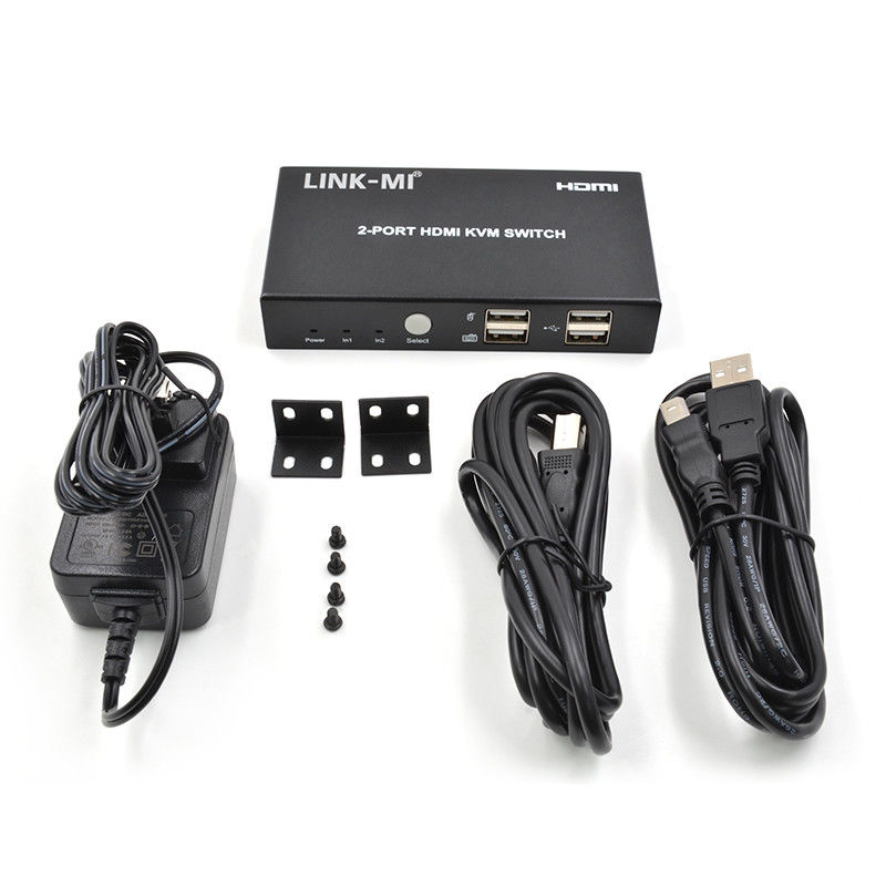 4K 2Port HDMI KVM Switch Dukungan 4K 30Hz USB Type B Port