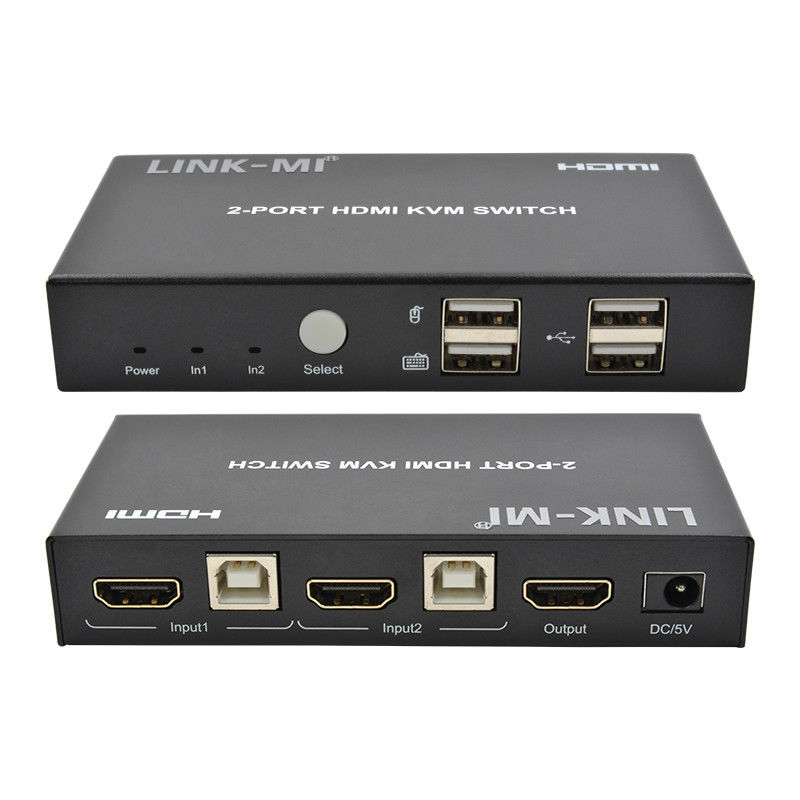 4K 2Port HDMI KVM Switch Dukungan 4K 30Hz USB Type B Port