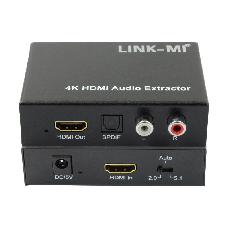 2K 4K HDMI Audio Extractor Untuk Apple TV Blu-Ray Player Dukungan 3D EDID