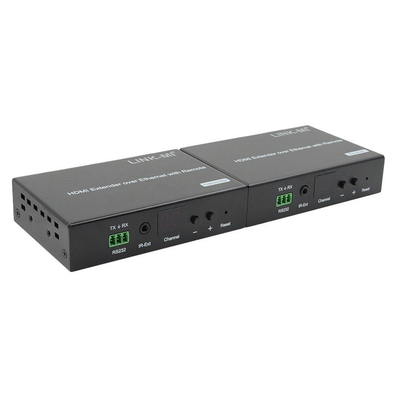 Distribusi 120M HDMI Extender Over IP Extender Dengan LED Remote RS232 AV Over IP