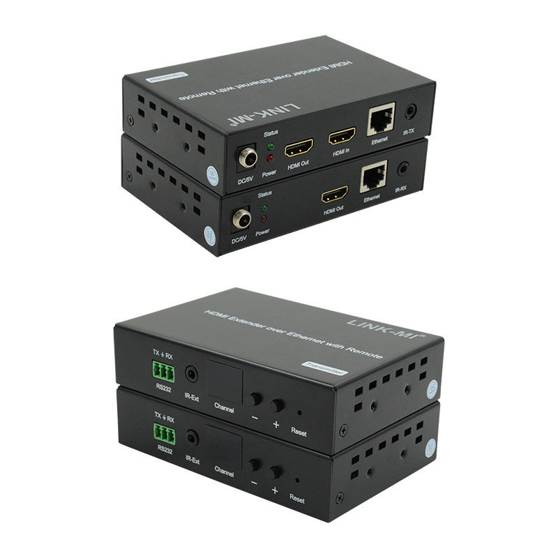 Distribusi 120M HDMI Extender Over IP Extender Dengan LED Remote RS232 AV Over IP