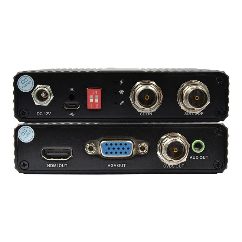 CVBS SDI ke Konverter HDMI Semua Cvbs ke HDMI SDI ke Konverter Video VGA 75 Ohm