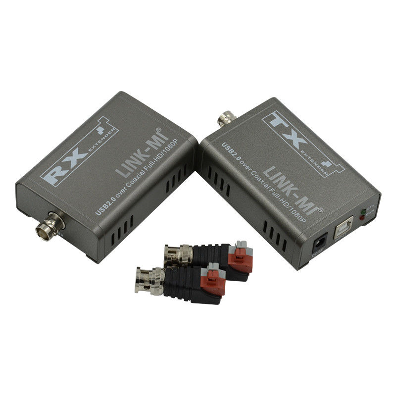 50M KVM Extender Untuk Kamera 1080P USB Extender Melalui Kabel Koaksial Kvm Melalui Serat