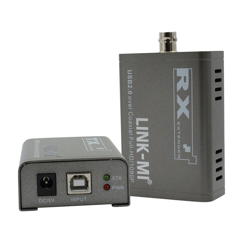 50M KVM Extender Untuk Kamera 1080P USB Extender Melalui Kabel Koaksial Kvm Melalui Serat