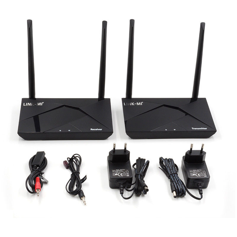 100M HDMI Extender Over Wireless Dengan Dukungan Loop Out 1080P 60Hz YUV 4:44 8Bit