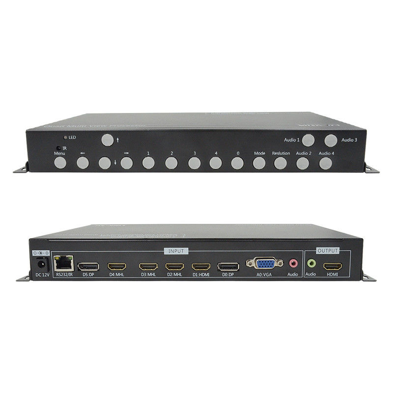 PIP POP HDMI Multi Viewer 4k 4x1 Dengan IR Remote RS232 Control Center Control