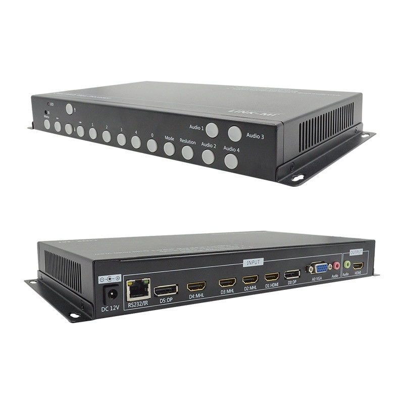 PIP POP HDMI Multi Viewer 4k 4x1 Dengan IR Remote RS232 Control Center Control
