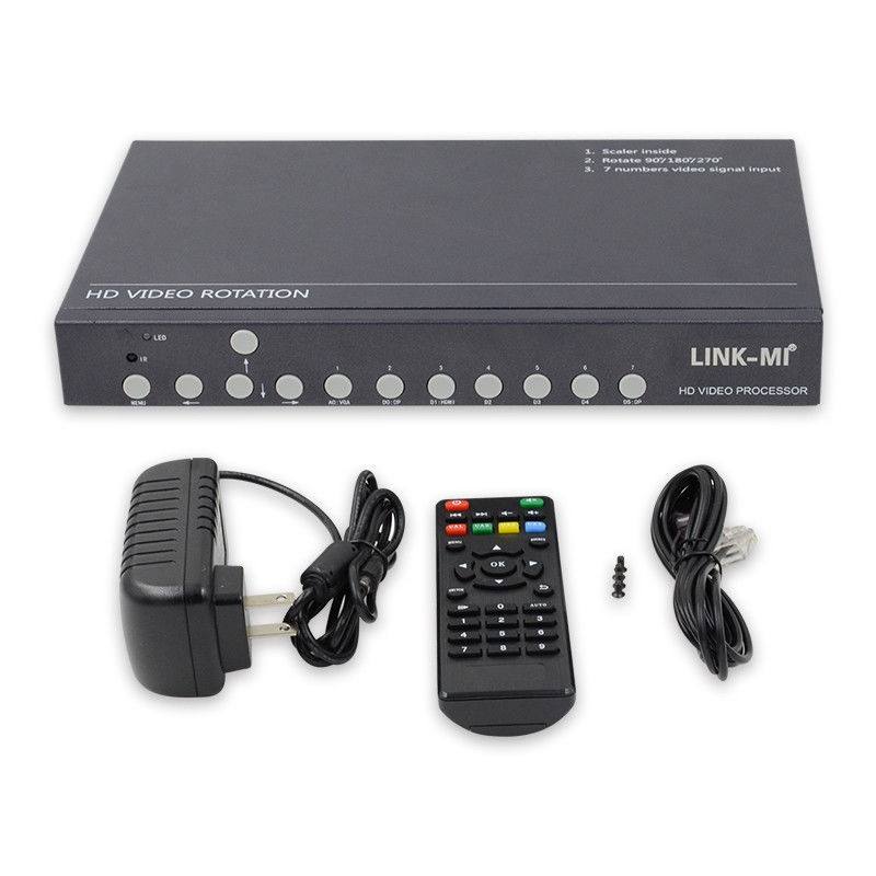 12V HDMI Video Wall Controller Video Rotator 90 180 270 derajat HD Video Upscaling Rotary Switch
