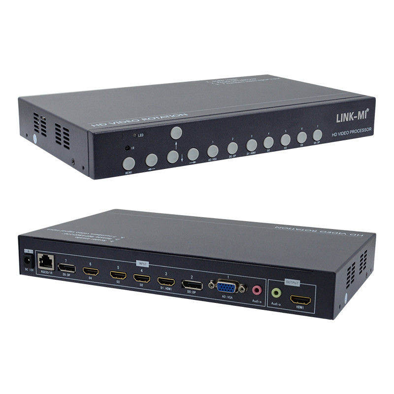 12V HDMI Video Wall Controller Video Rotator 90 180 270 derajat HD Video Upscaling Rotary Switch