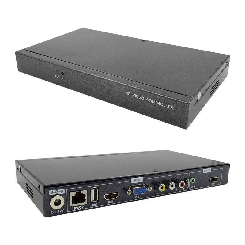 Karakter Superimposer HDMI Video Wall Controller Caption Adder 4 In 1 Out HD Video Processor