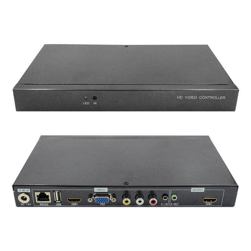 Karakter Superimposer HDMI Video Wall Controller Caption Adder 4 In 1 Out HD Video Processor