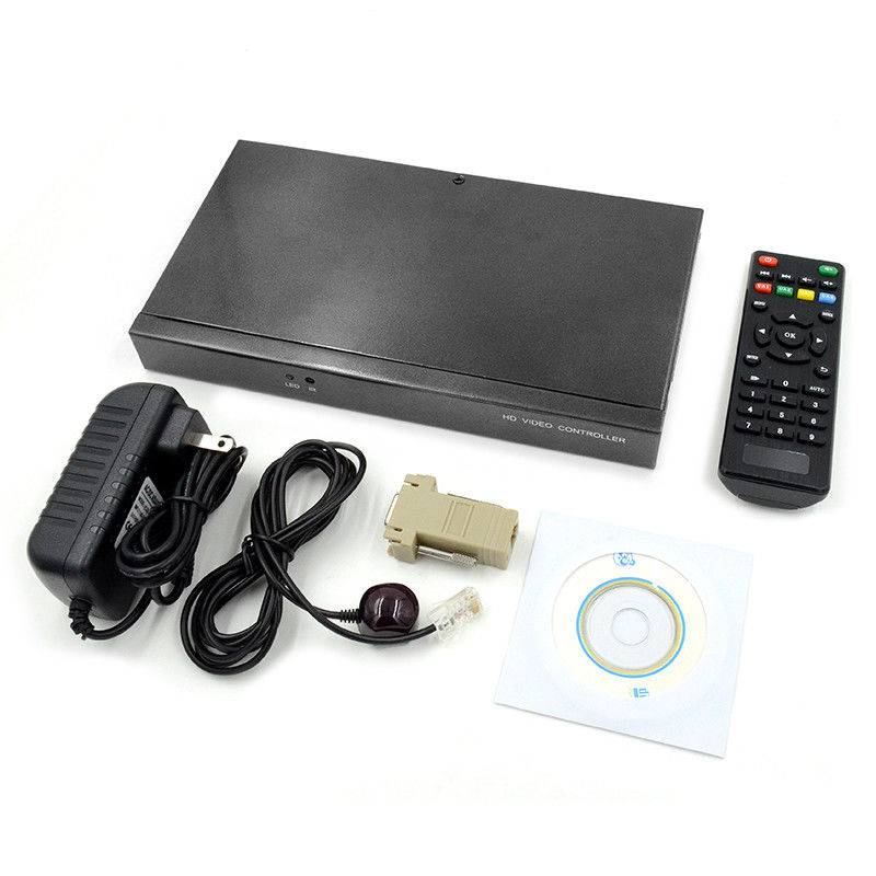 Karakter Superimposer HDMI Video Wall Controller Caption Adder 4 In 1 Out HD Video Processor