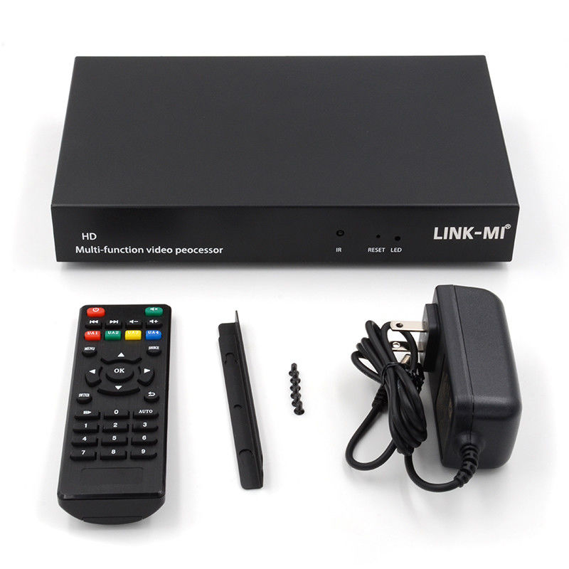 Berbagai Bahasa RS232 HDMI Video Wall Controller HD Caption Adder HDMI Video Processor