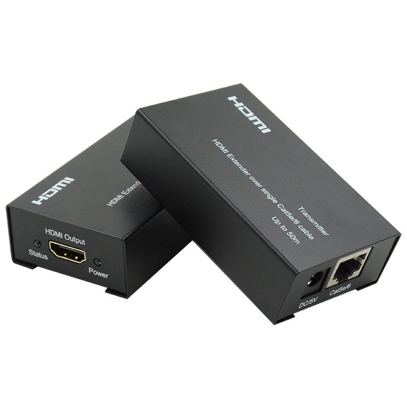 1080i SDI Extender 50m HDMI Over Cat6 Cat5eCable Dengan Dukungan Fungsi EDID 1080P
