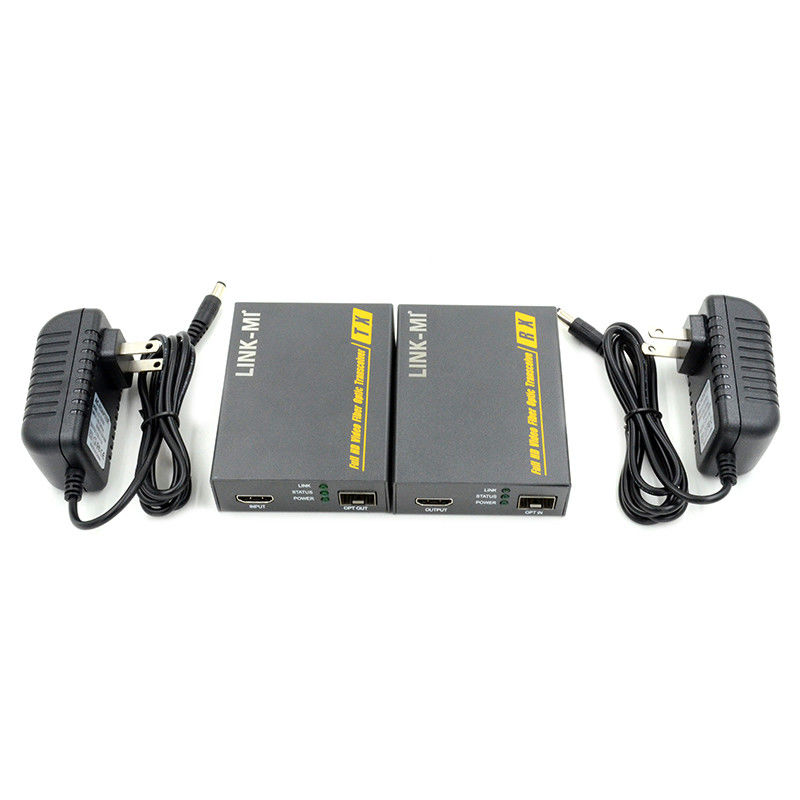 2km HDMI Fiber Optic Extender Dukungan 3D 4K EDID Video Extender Over Fiber