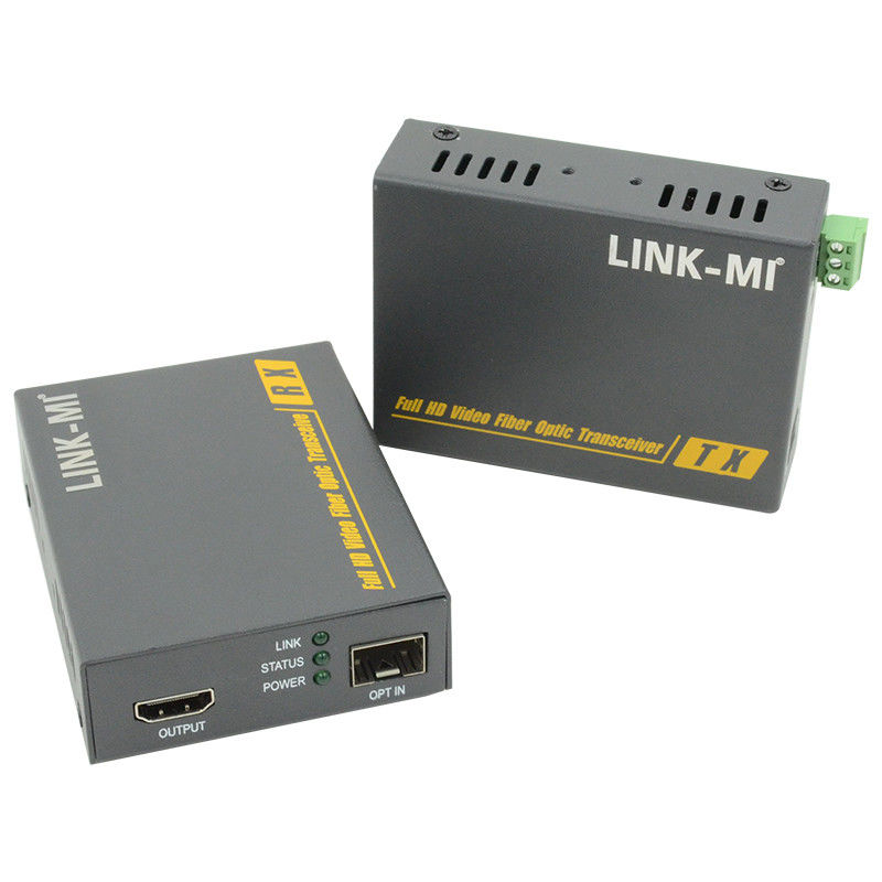 2km HDMI Fiber Optic Extender Dukungan 3D 4K EDID Video Extender Over Fiber