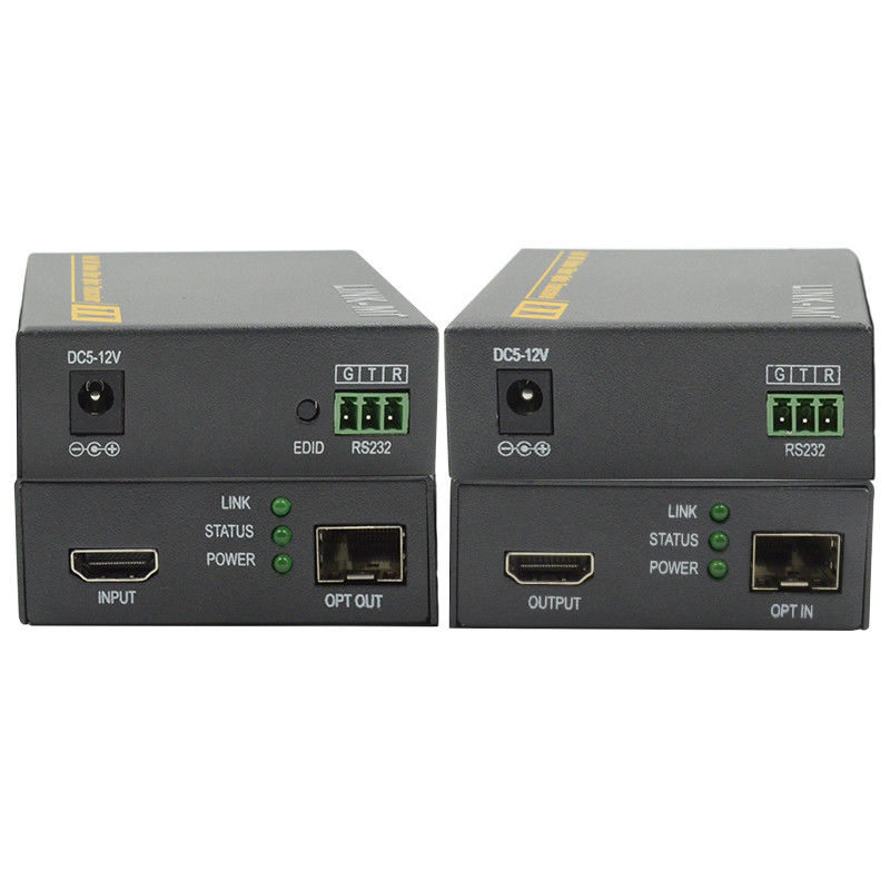 2km HDMI Fiber Optic Extender Dukungan 3D 4K EDID Video Extender Over Fiber